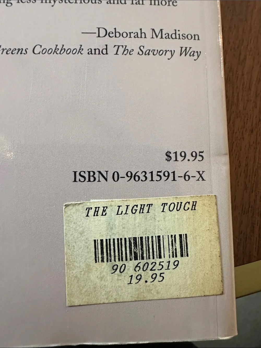 The Light Touch Cookbook: all-time favorite recipes made healthful and delicious